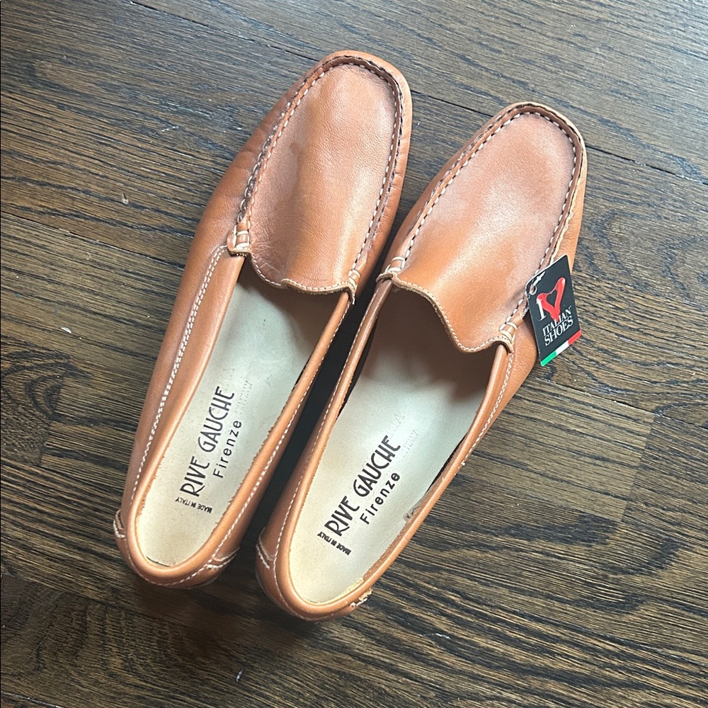 Women’s Authentic Tan Loafers from Florence IT